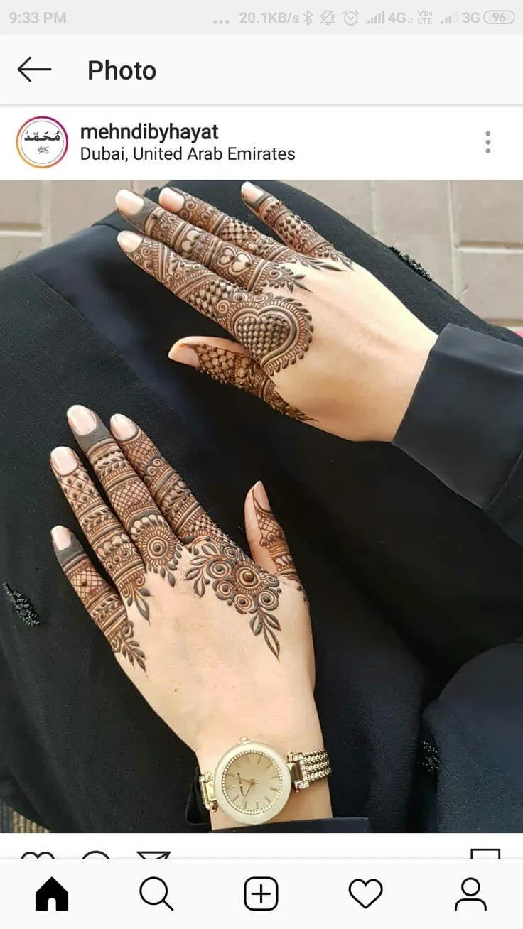 Finger Mehndi Design
