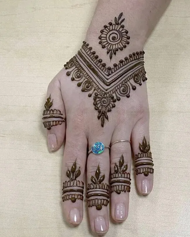 Finger Mehndi Design