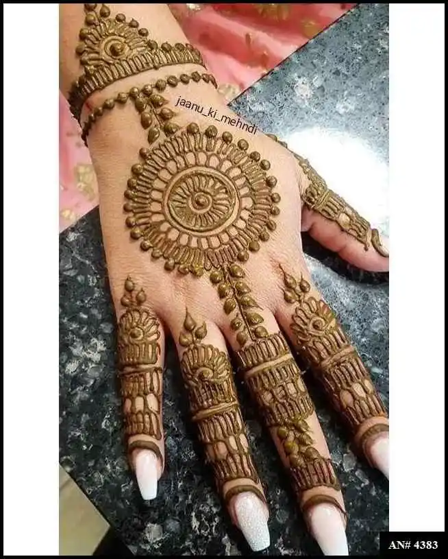 Round Mehndi Design