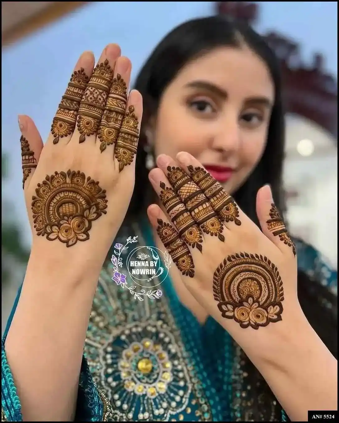 Round Mehndi Design