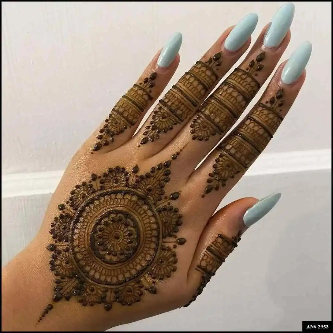 Round Mehndi Design
