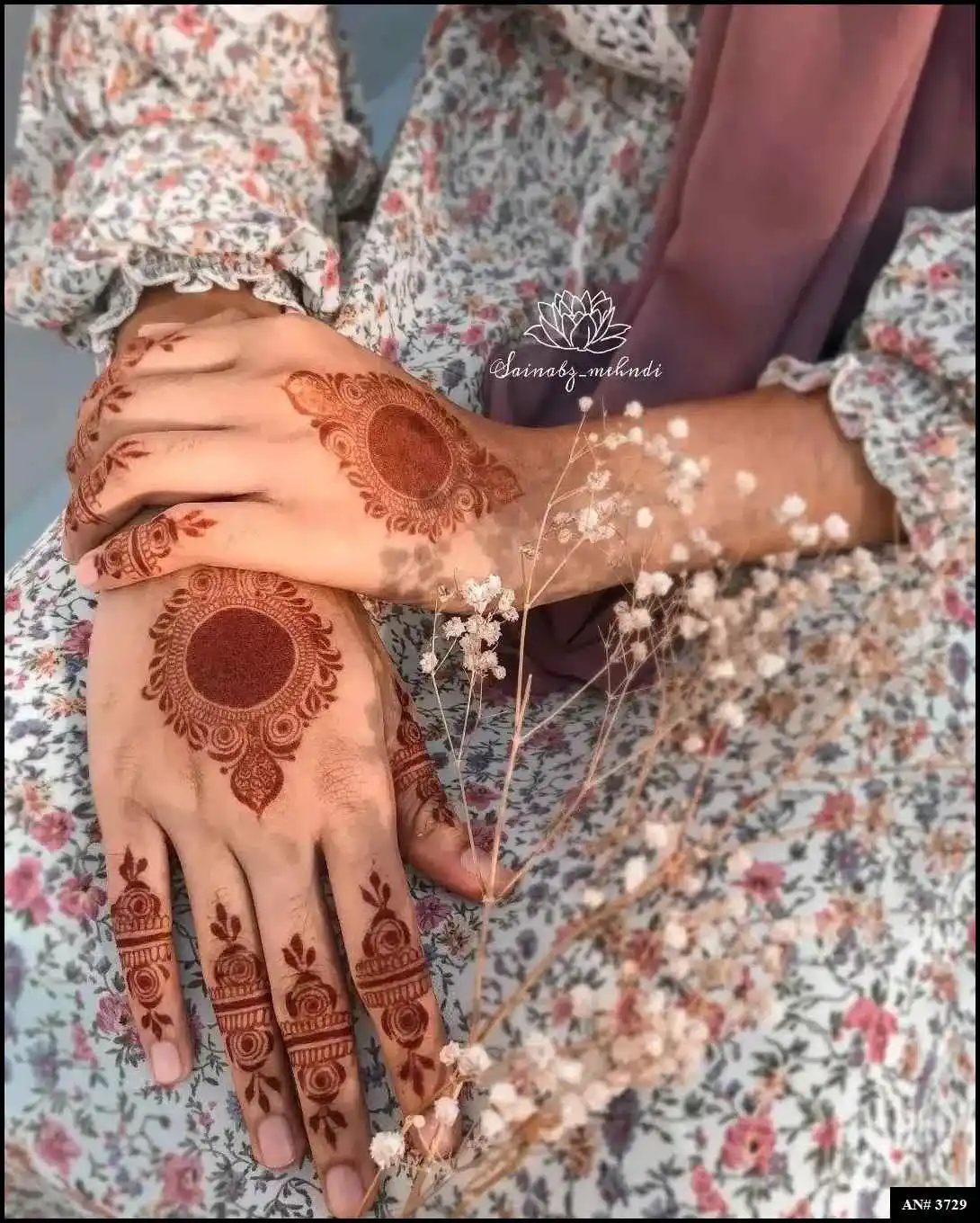 Round Mehndi Design