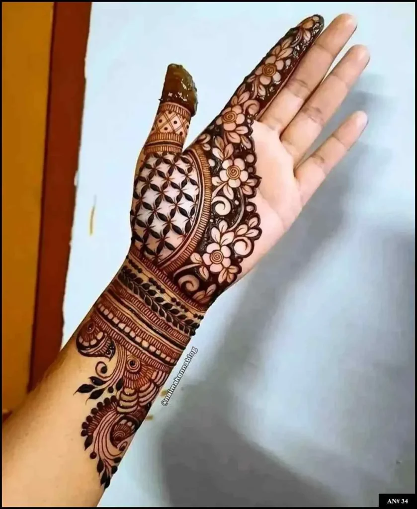 Stylish Mehndi Design No