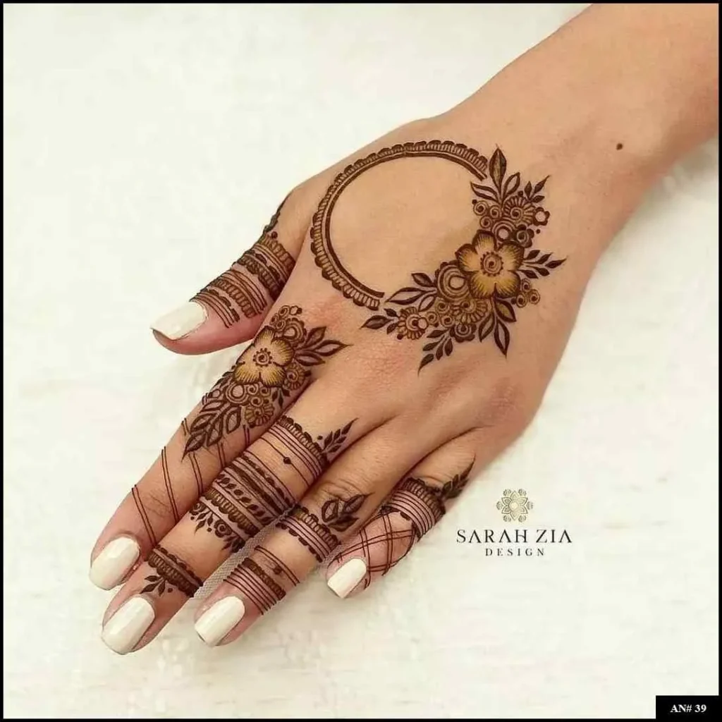 Stylish Mehndi Design No