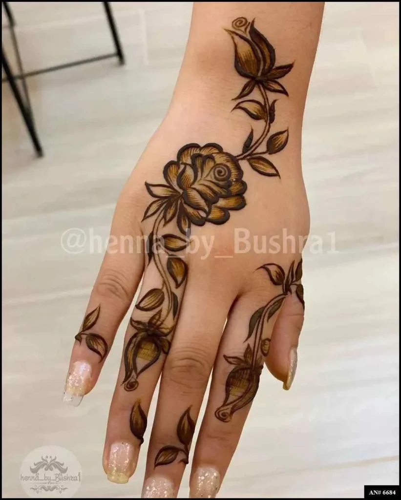 Stylish Mehndi Design No