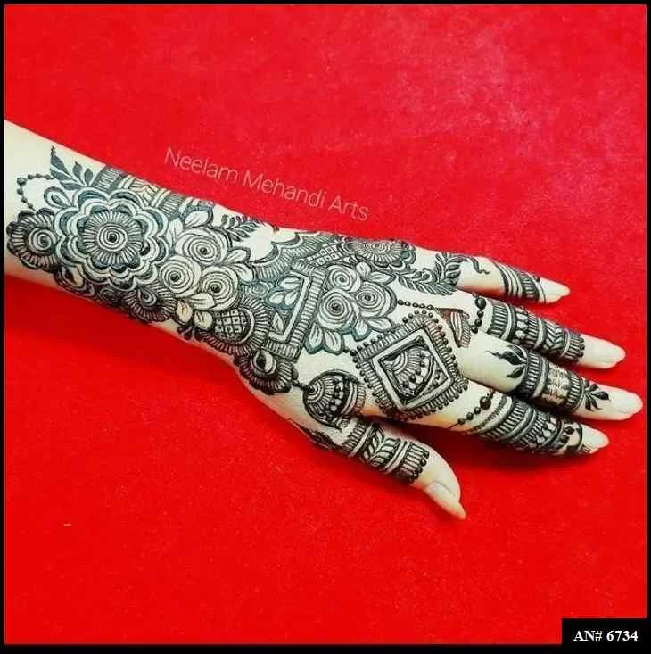 Stylish Mehndi Design No