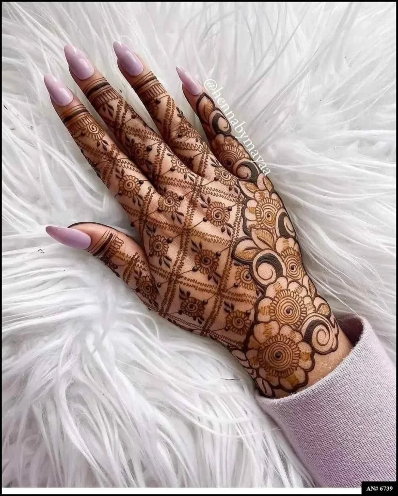Stylish Mehndi Design No