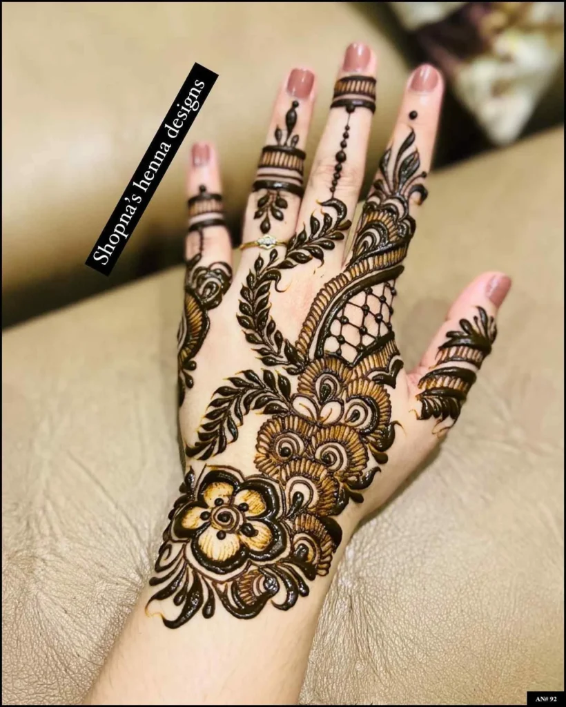 Stylish Mehndi Design No