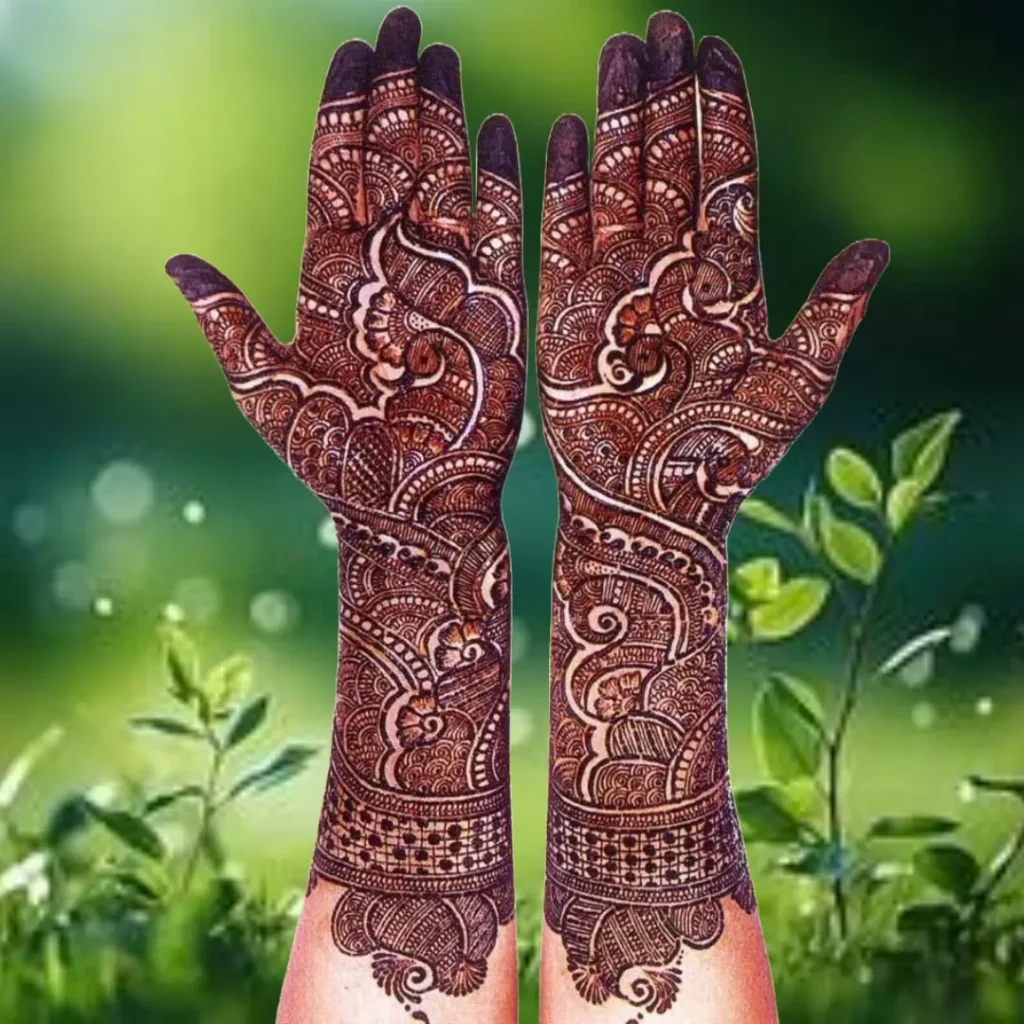 Stylish Modern Full Hand Mehndi Design