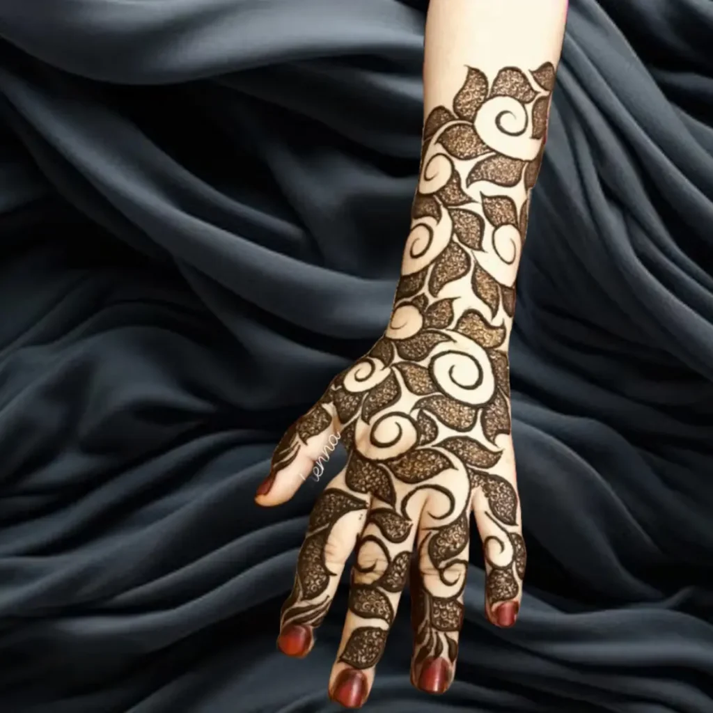 Stylish New Full Hand Mehndi Design