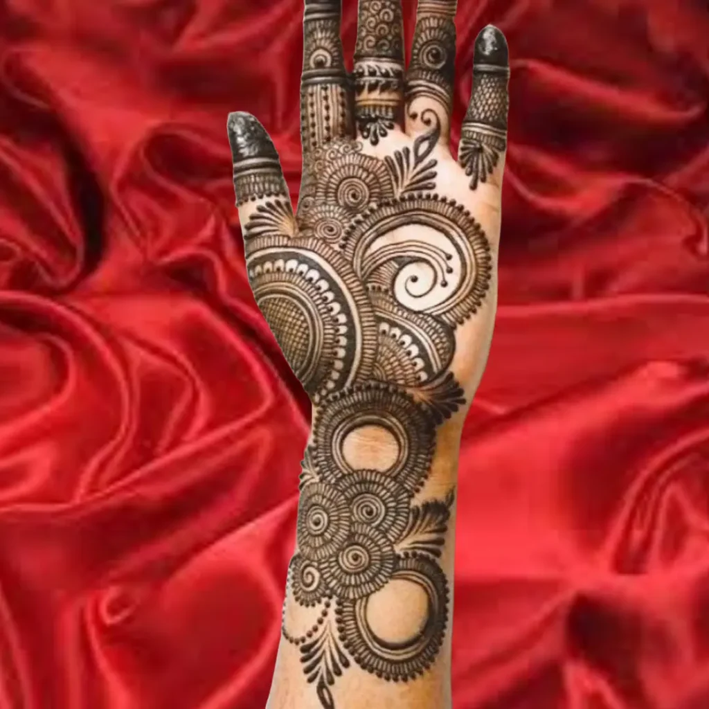 Stylish Simple Full Hand Mehndi Design
