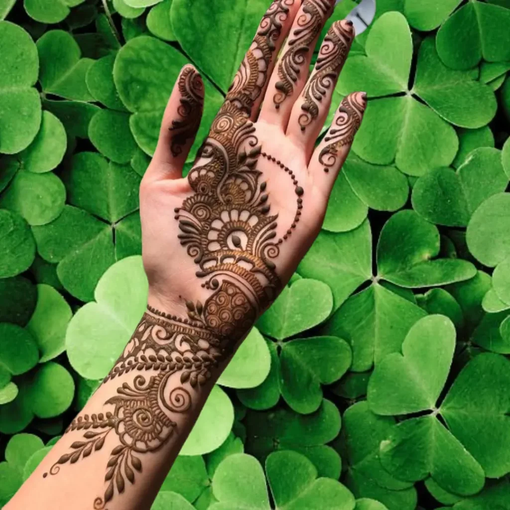 Stylish Simple Full Hand Mehndi Design