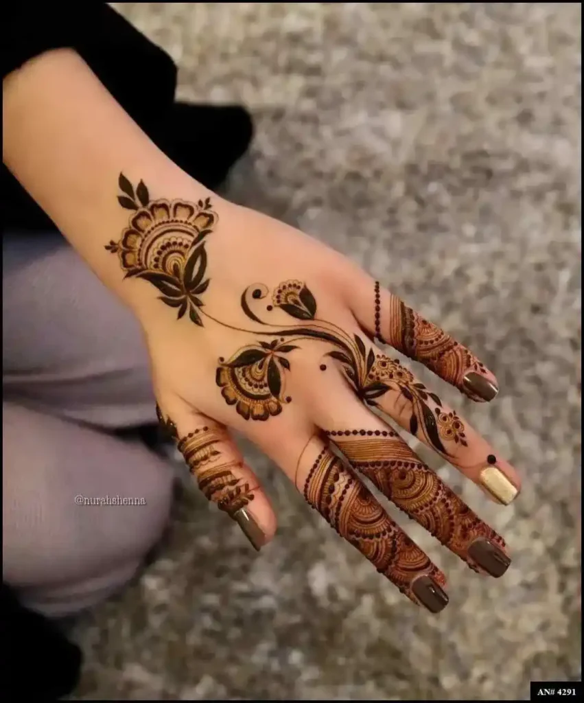 Back Side Mehndi Design