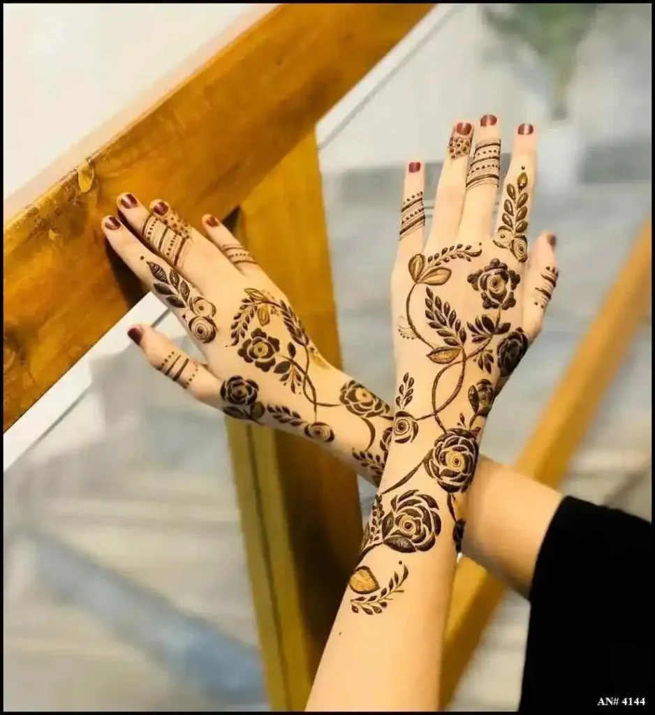 Back Side Mehndi Design