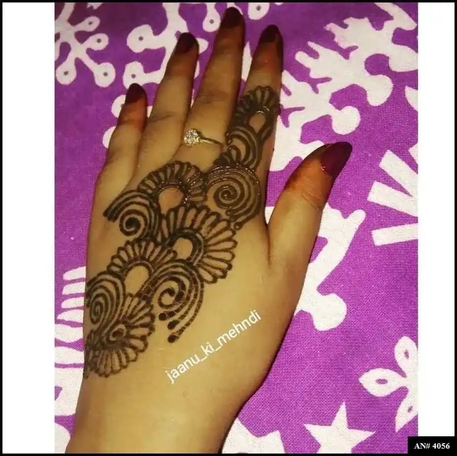 Back Side Mehndi Design