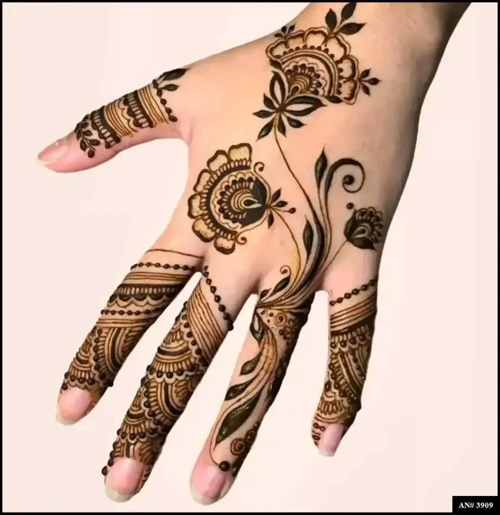 Back Side Mehndi Design