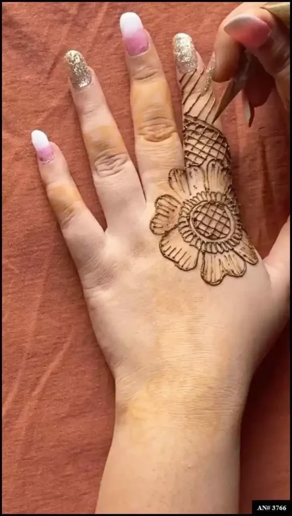 Back Side Mehndi Design