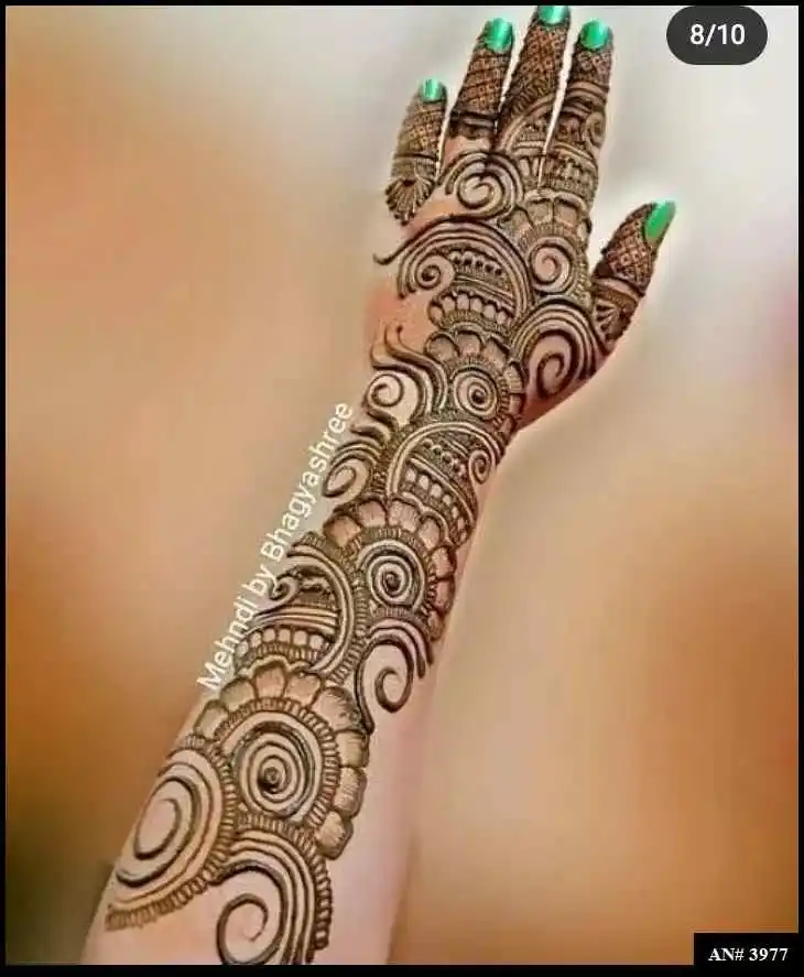 Back Side Mehndi Design