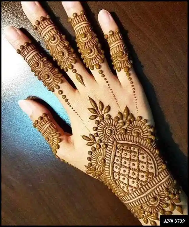 Back Side Mehndi Design