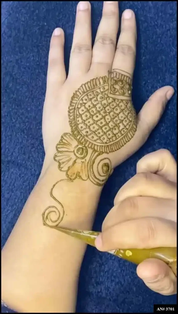 Back Side Mehndi Design