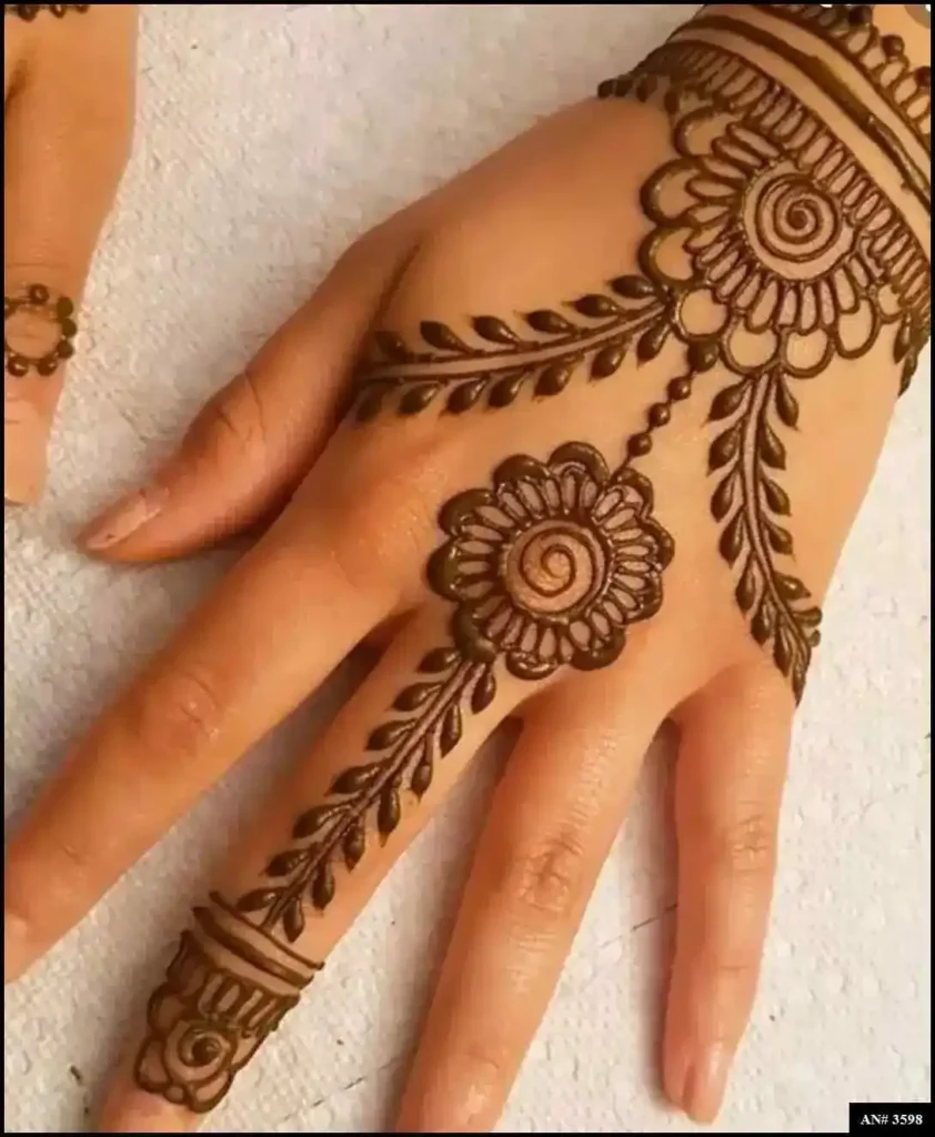 Back Side Mehndi Design
