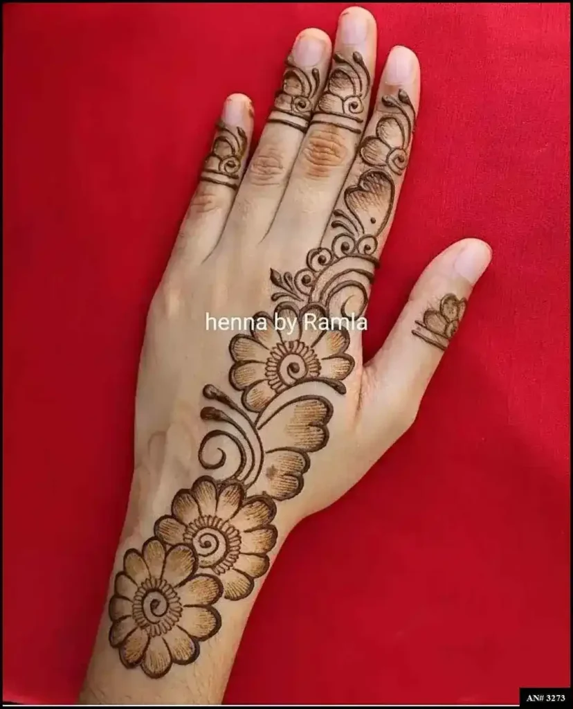 Back Side Mehndi Design