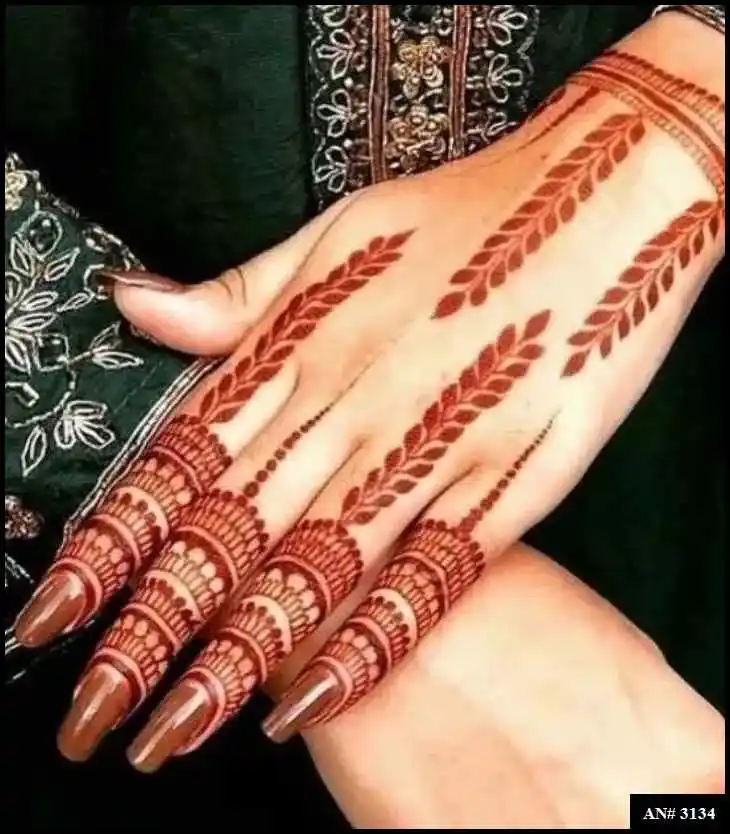 Back Side Mehndi Design