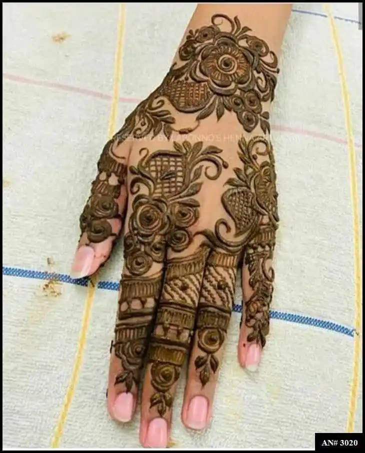 Back Side Mehndi Design
