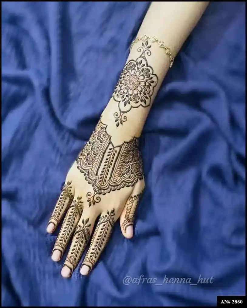 Back Side Mehndi Design