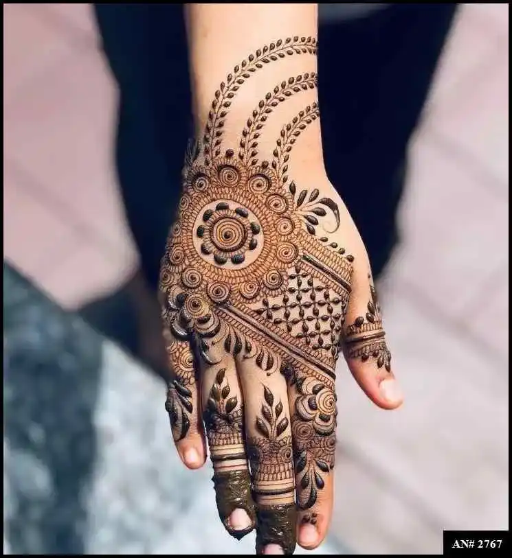 Back Side Mehndi Design