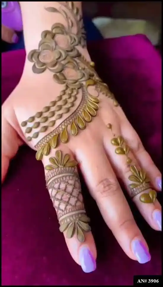 Back Side Mehndi Design