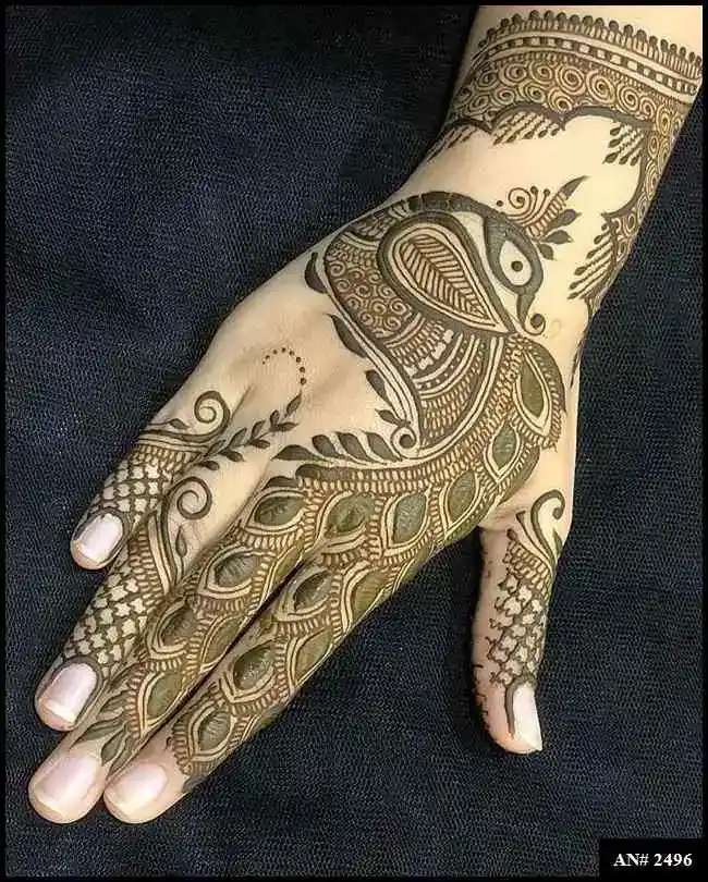 Back Side Mehndi Design