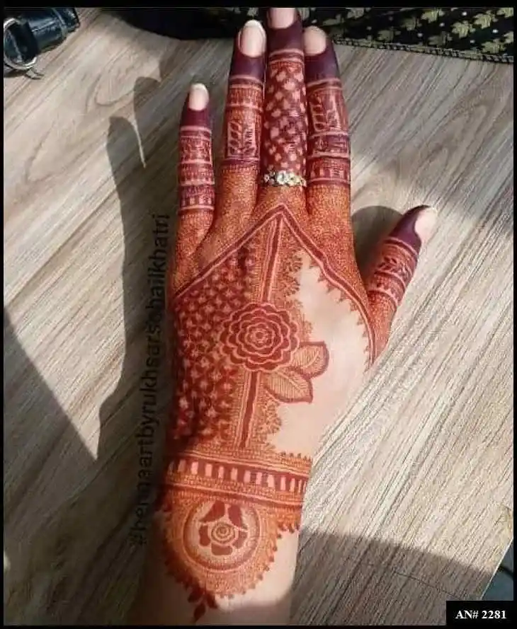 Back Side Mehndi Design