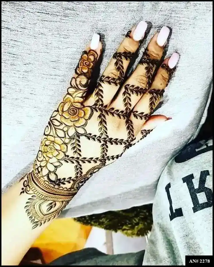 Back Side Mehndi Design