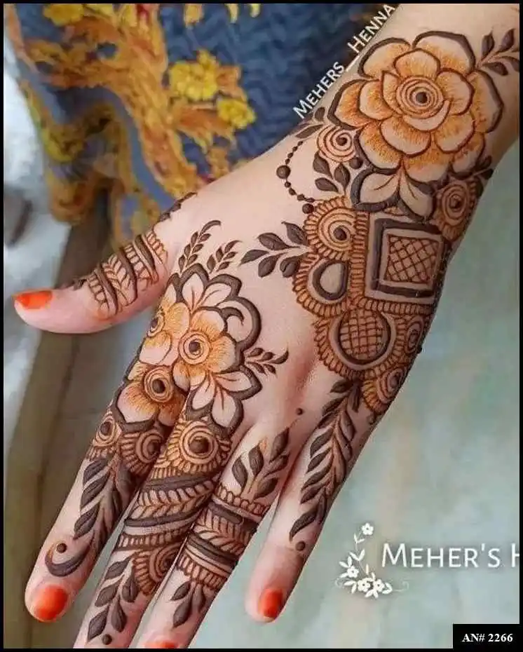 Back Side Mehndi Design