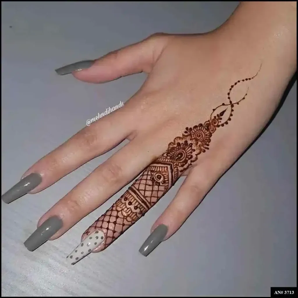 Back Side Mehndi Design