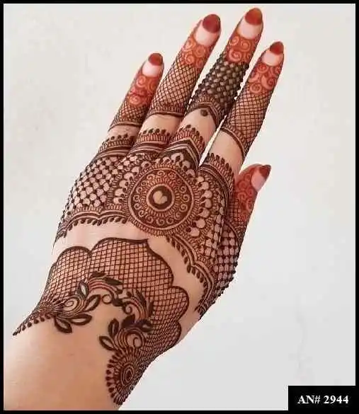 Back Side Mehndi Design