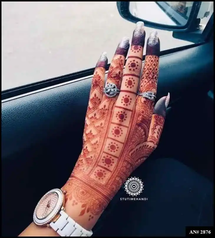 Back Side Mehndi Design