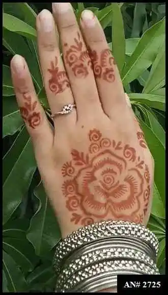 Back Side Mehndi Design