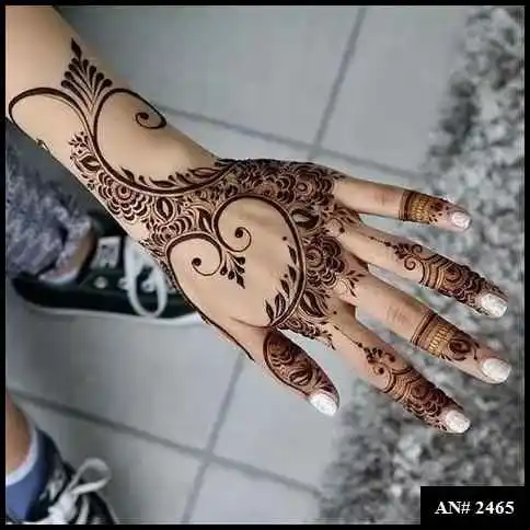 Back Side Mehndi Design