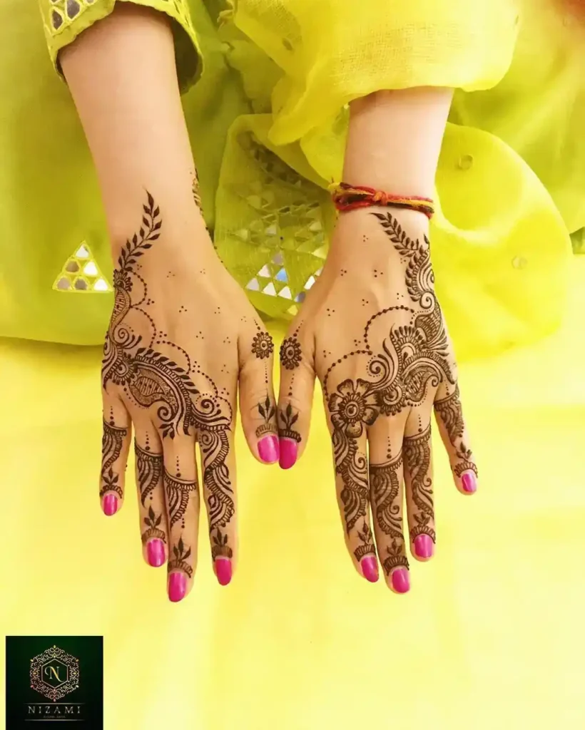 Back Side Mehndi Design