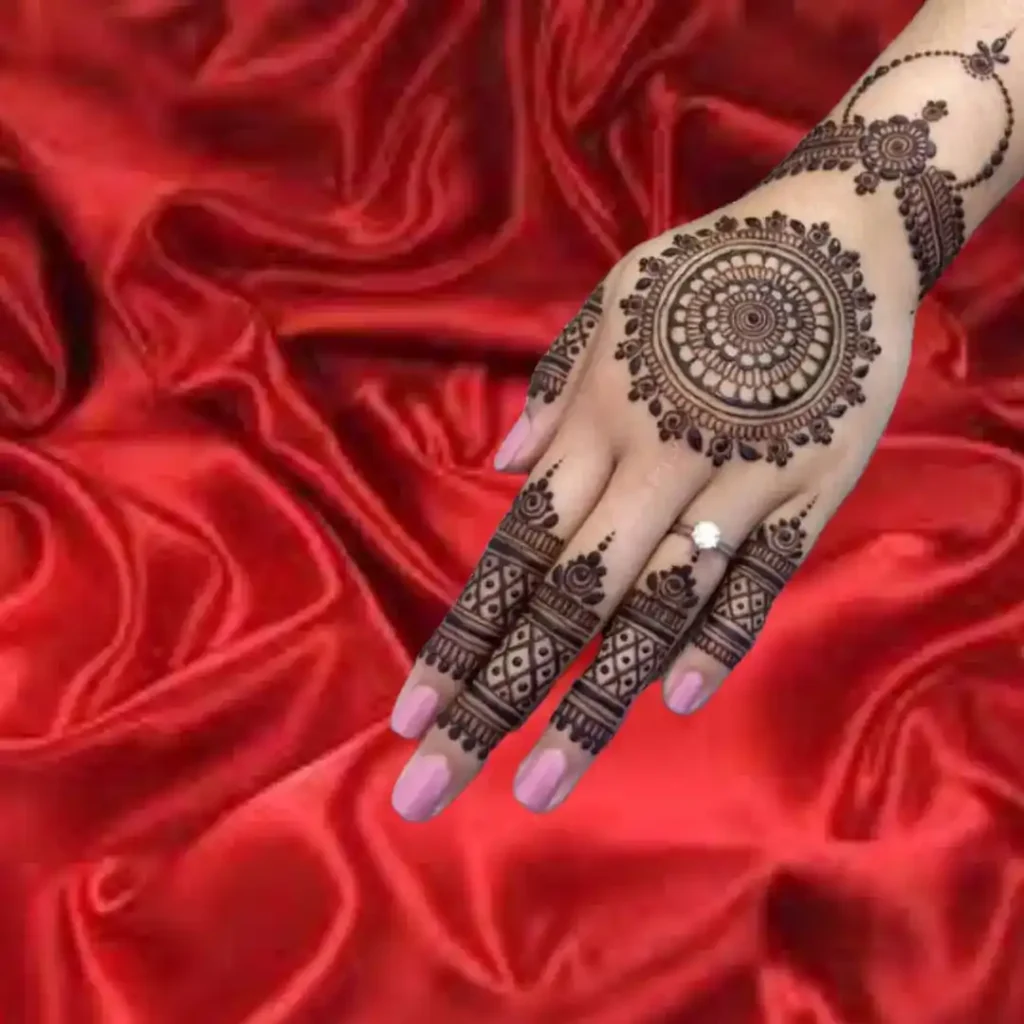 Back Side Mehndi Design