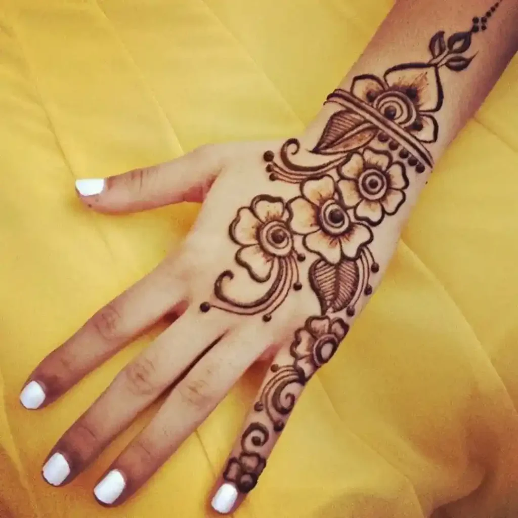 Back Side Mehndi Design