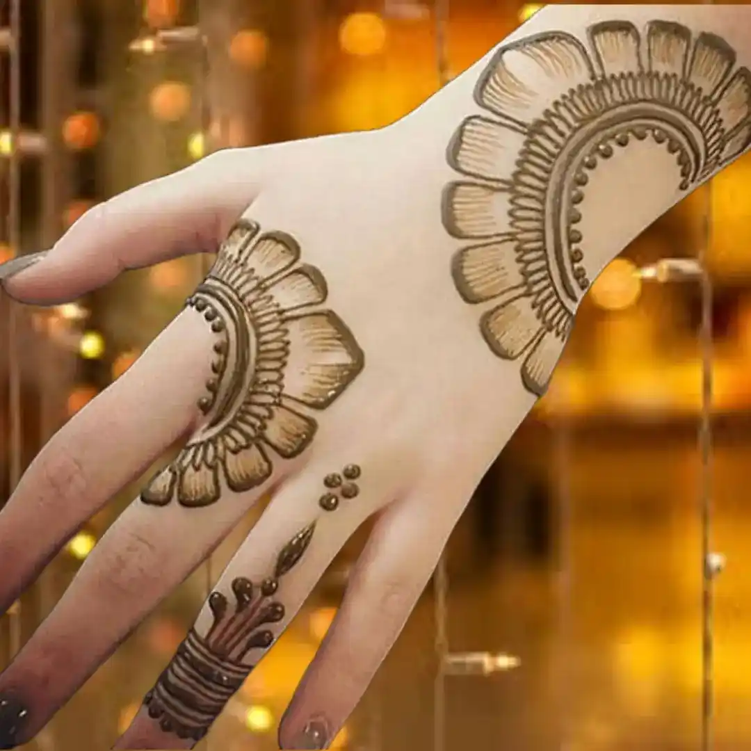 Back Side Mehndi Design