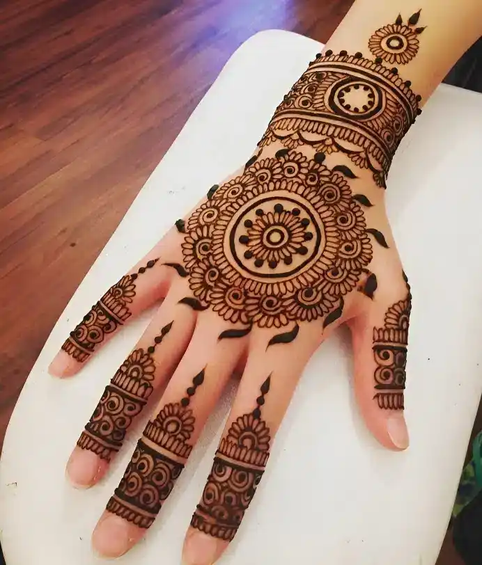 Back Side Mehndi Design