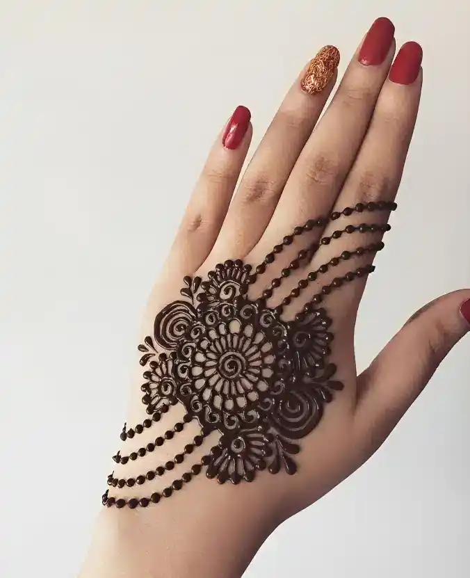 Back Side Mehndi Design