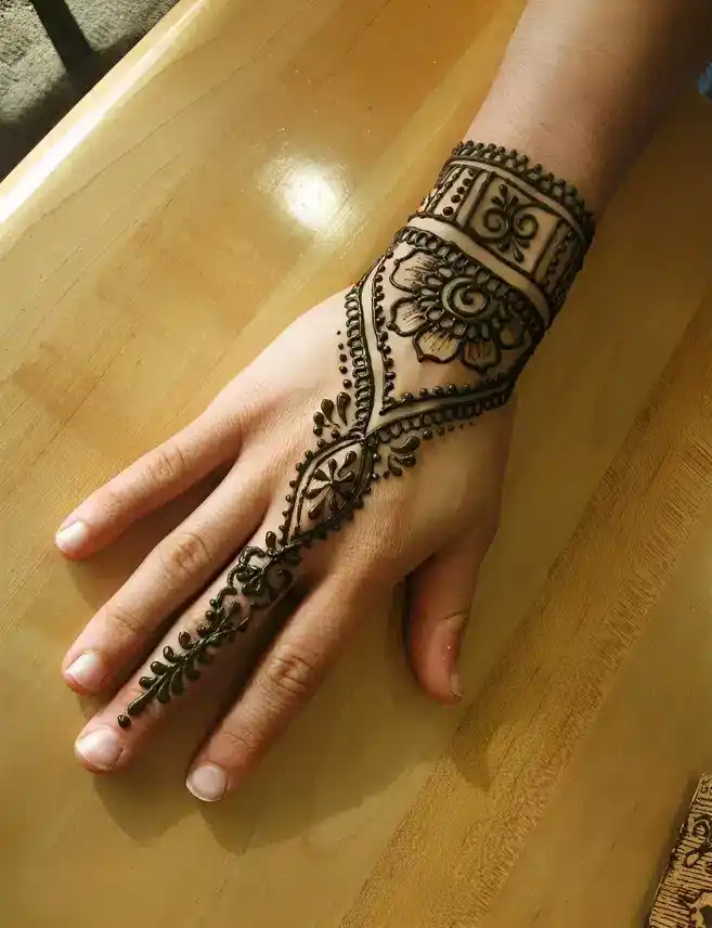 Back Side Mehndi Design
