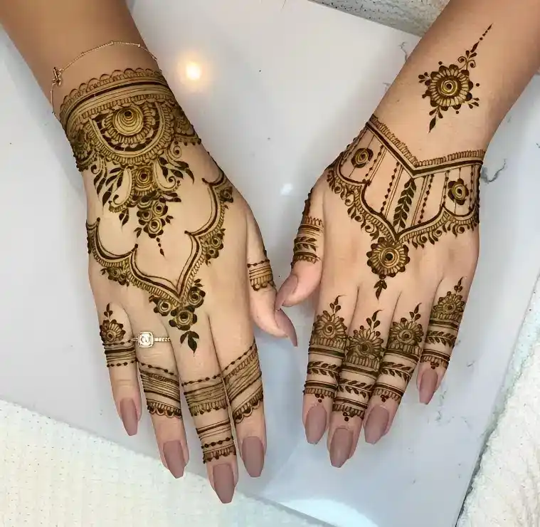 Back Side Mehndi Design