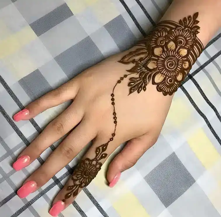 Back Side Mehndi Design