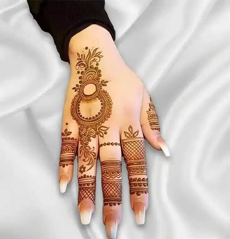 Back Side Mehndi Design